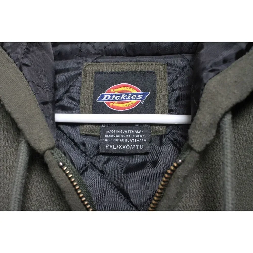 Dickies Forest Green Zip-Up Hoodie - Size XXL